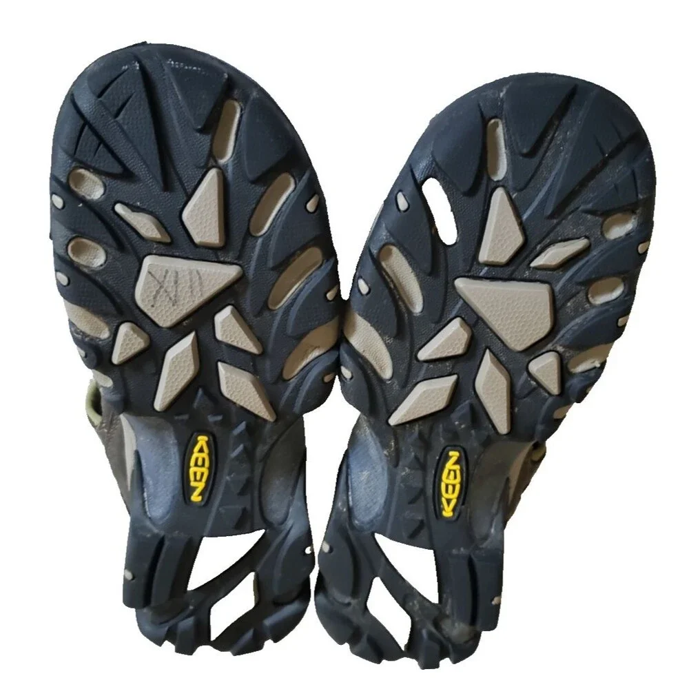 KEEN Arroyo II Mens Hiking Sandals Brown Leather Waterproof Trail Shoes Sz 10.5